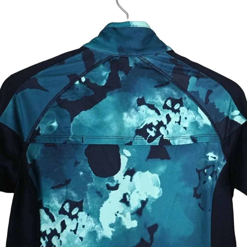 Fabletics Womens XS Jojo Zip Front Jacket in Black/Nocturnal Floral Print